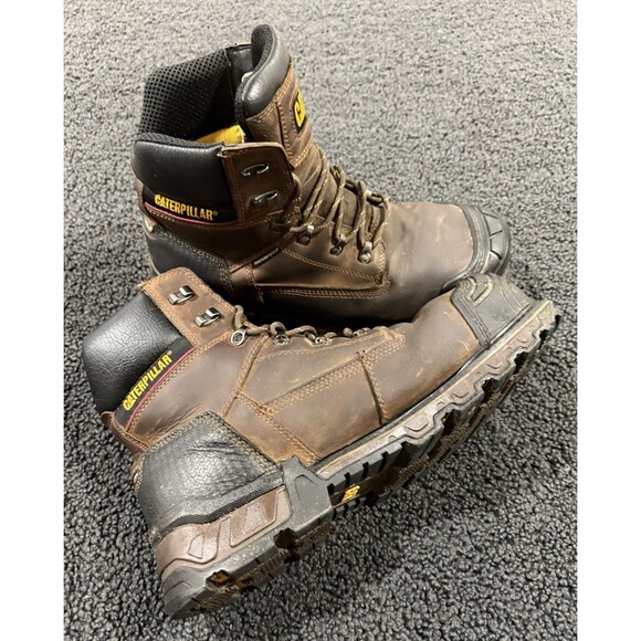 CATERPILLAR Mens Waterproof Composite Toe Work Boot Brown Size 13 P90991 main image 7